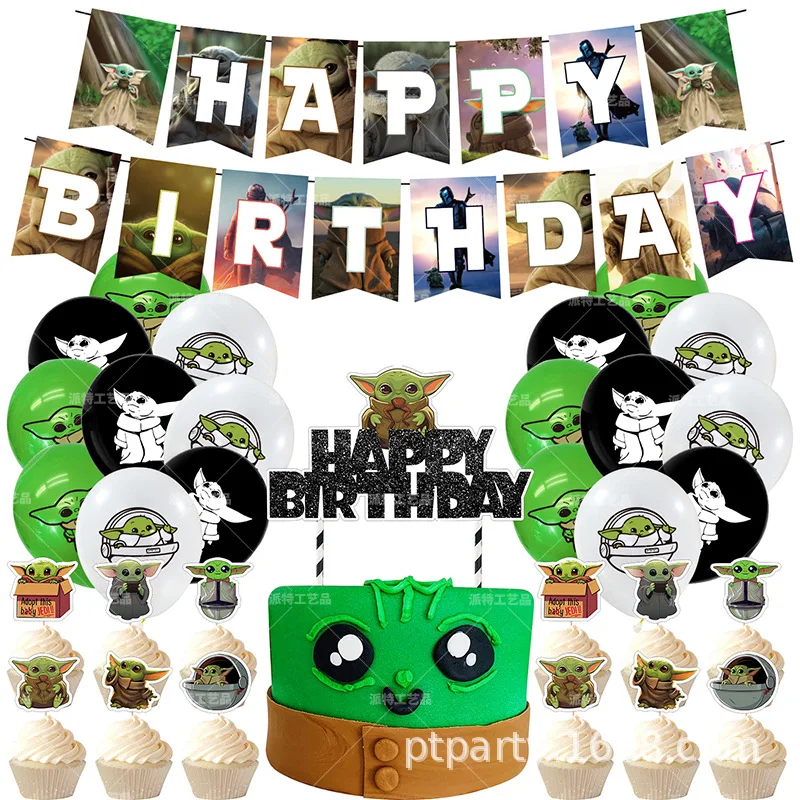 Movie Star Wars Birthday Party Decorations Kawaii Baby Yoda Themed Party Ballloons Birthday Banner Cake Toppe Toys
Movie Star Wars Birthday Party Decorations Kawaii Baby Yoda Themed Party Ballloons Birthday Banner Cake Toppe Toys