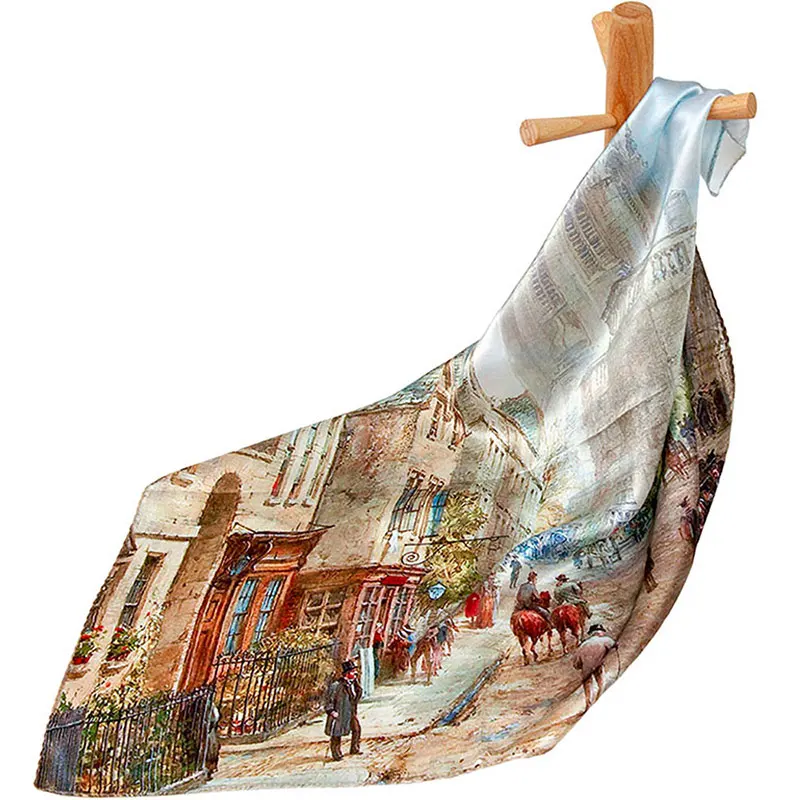 Pure Silk Scarf Women Bandana Female Hair Scarf Luxury Handkerchief Women's Natural Silk Square Headband Neck Scarf Old Street
Pure Silk Scarf Women Bandana Female Hair Scarf Luxury Handkerchief Women's Natural Silk Square Headband Neck Scarf Old Street