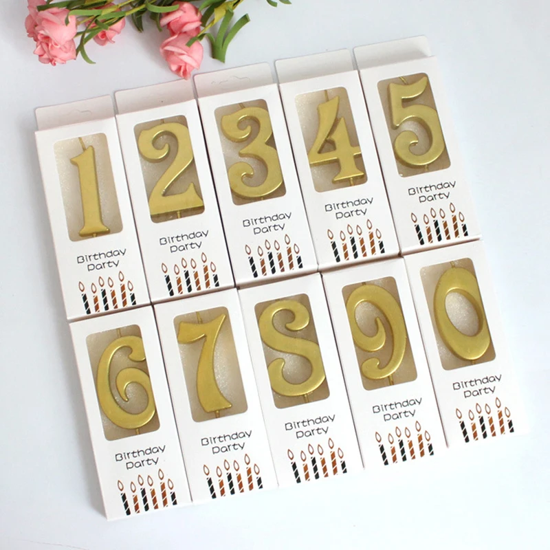 5.5cm environmentally friendly digital candle Birthday cake candles Golden number Party candles
5.5cm environmentally friendly digital candle Birthday cake candles Golden number Party candles