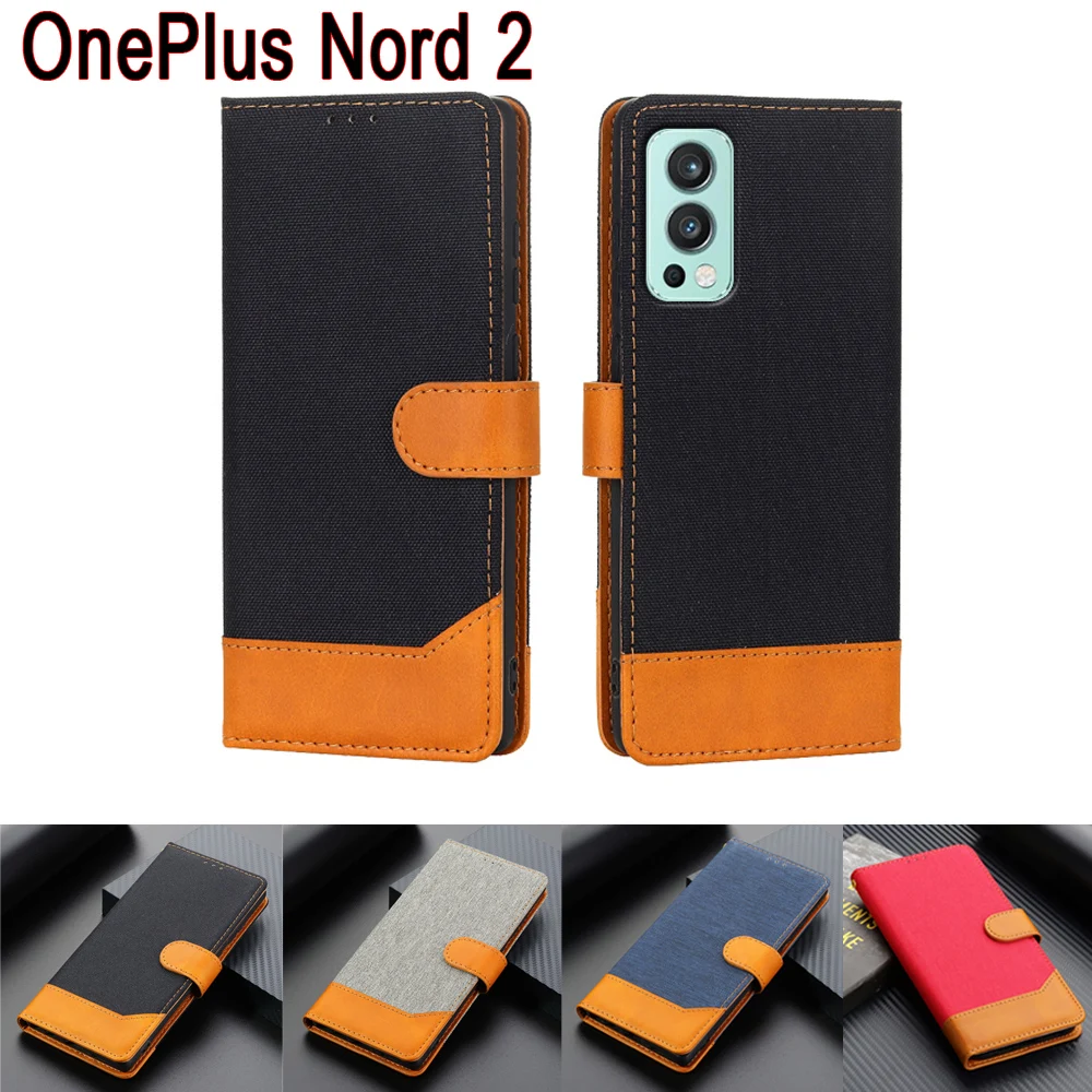 

New Phone Leather Cover For OnePlus Nord 2 Case Flip Wallet Etui Book On One Plus Nord2 Case Magnetic Card Hoesje Coque