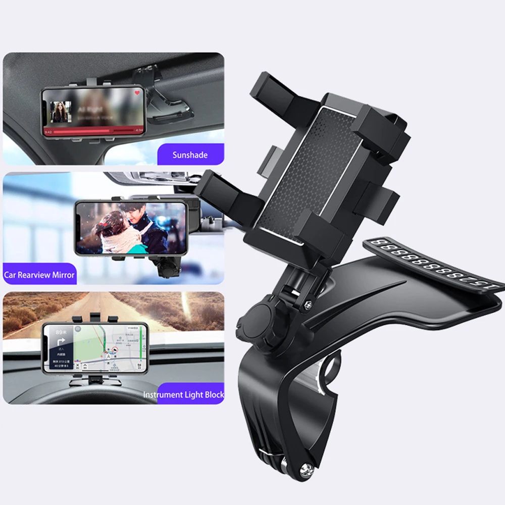 Car Multifunctional Mobile Phone Bracket 360 Degree Dashboard Mount GPS Stand Phone Holder With Parking Card Auto Accessories
Car Multifunctional Mobile Phone Bracket 360 Degree Dashboard Mount GPS Stand Phone Holder With Parking Card Auto Accessories