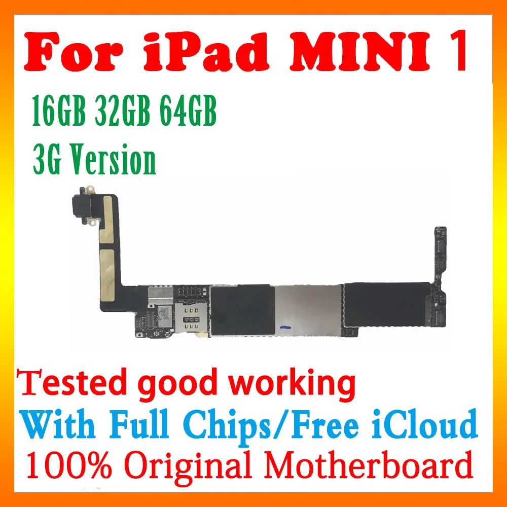Материнская плата A1432 Wi-Fi и A1454 A1455 3G версия для Ipad mini 1 разблокированная Логическая