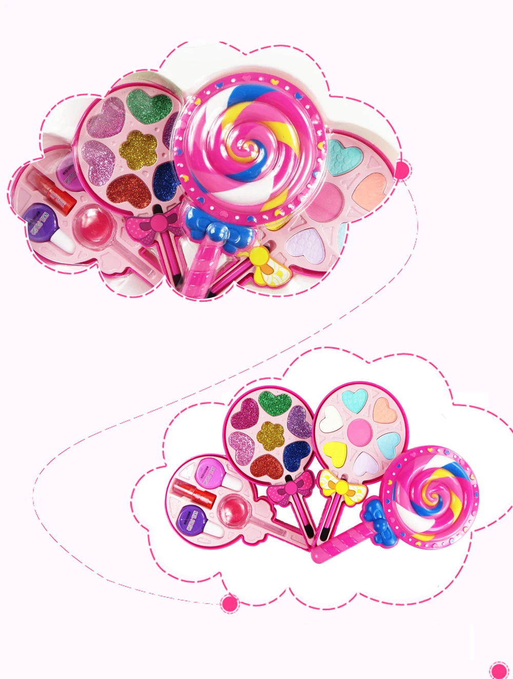 Kid Makeup Box Set Toys Lollipop Cosmetic Girls Toy Plastic Safety Beauty Pretend Play Children Makeup Toy Game Gift for Girl
Kid Makeup Box Set Toys Lollipop Cosmetic Girls Toy Plastic Safety Beauty Pretend Play Children Makeup Toy Game Gift for Girl
