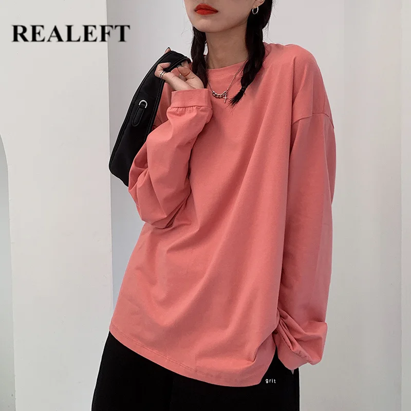 REALEFT 2020 New Women's T-shirt Autumn Spring Fashion Casual Loose Long Sleeve Ladise Outdoor Casual T-shirts Tops Female
REALEFT 2020 New Women's T-shirt Autumn Spring Fashion Casual Loose Long Sleeve Ladise Outdoor Casual T-shirts Tops Female