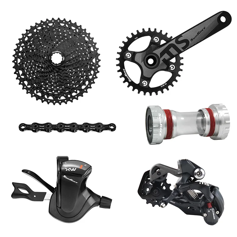 Sunrace 11 Speed CSMS8 11-50T Bicycle Groupset Mtb Bike Cassette Shifter Rear Derailleur 110L Chain 36T Crankset Bottom Bracket
Sunrace 11 Speed CSMS8 11-50T Bicycle Groupset Mtb Bike Cassette Shifter Rear Derailleur 110L Chain 36T Crankset Bottom Bracket
