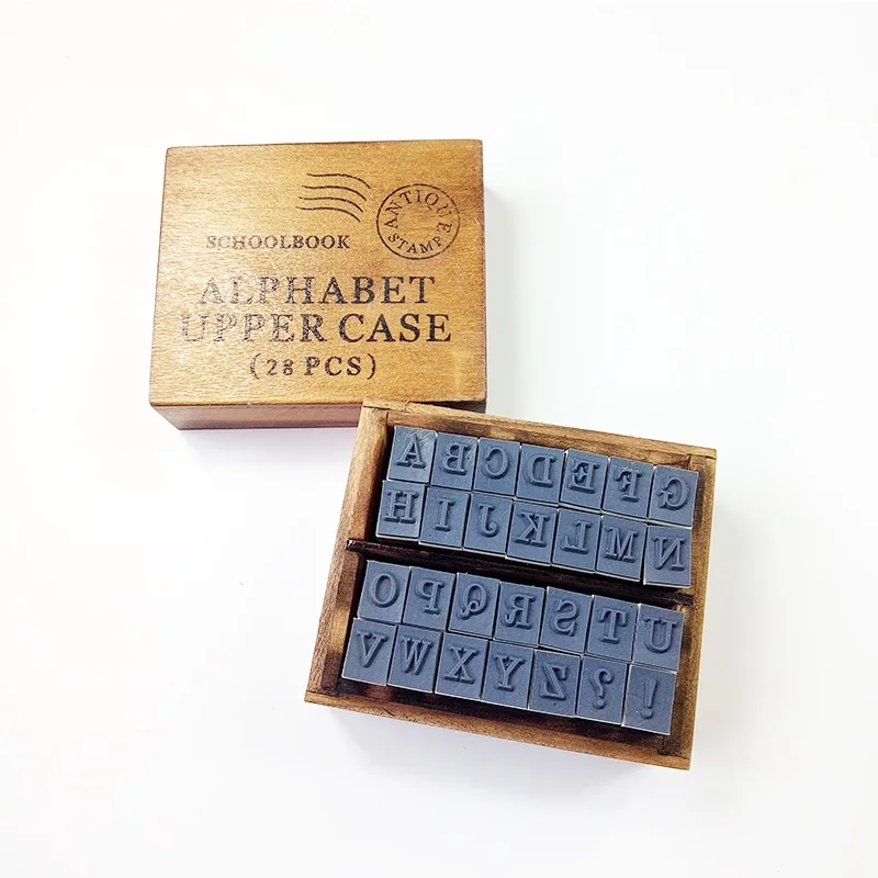 4set /lot Vintage DIY Multi Purpose Alphabet Letter Schoolbook Stamp Set Wood Rubber Stamps Set Wooden Box 2 Style
4set /lot Vintage DIY Multi Purpose Alphabet Letter Schoolbook Stamp Set Wood Rubber Stamps Set Wooden Box 2 Style