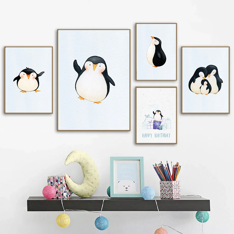 Kids Room Decor Cute Cartoon Penguin Canvas Painting Posters and Prints Bedroom Decoration Home Decor Wall Art Pictures
Kids Room Decor Cute Cartoon Penguin Canvas Painting Posters and Prints Bedroom Decoration Home Decor Wall Art Pictures