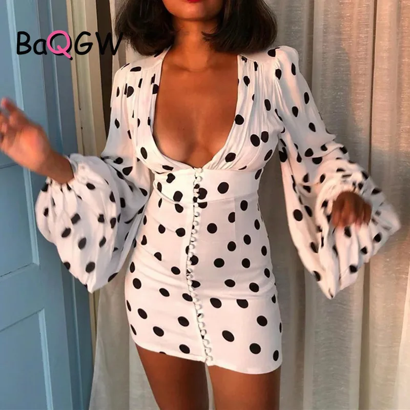 BaQGW Sexy Deep V Neck Puff Long Sleeve Dresses for Women Vintage Dot Print Bodycon Mini Dress Night Club Skinny Party Outfits
BaQGW Sexy Deep V Neck Puff Long Sleeve Dresses for Women Vintage Dot Print Bodycon Mini Dress Night Club Skinny Party Outfits