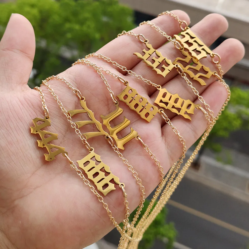 2 PCS Stainless Steel 222 444 777 Devil Angel Number Pendant Necklace For Women Men Crystal Tennis Chain Choker Necklace Jewelry
2 PCS Stainless Steel 222 444 777 Devil Angel Number Pendant Necklace For Women Men Crystal Tennis Chain Choker Necklace Jewelry