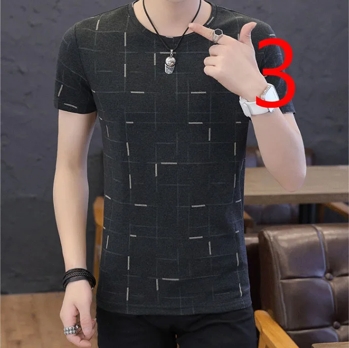 Ice silk short-sleeved t-shirt men's tide brand thin section half-sleeved shirt trend Korean version of the self-cultivation pr
Ice silk short-sleeved t-shirt men's tide brand thin section half-sleeved shirt trend Korean version of the self-cultivation pr