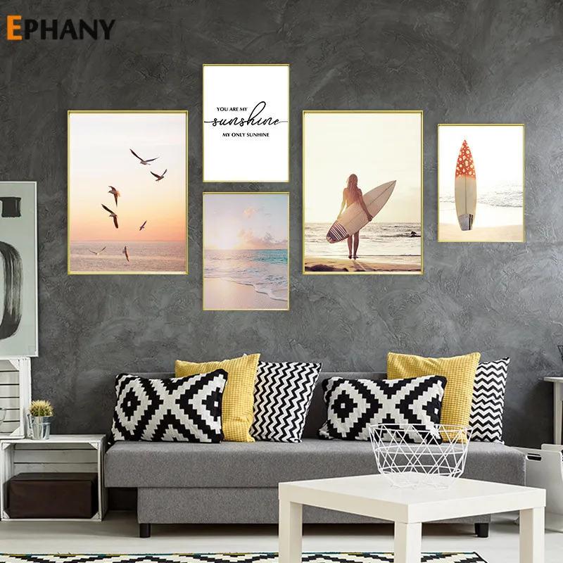 Tropical Sea Beach Travel Poster Nordic Print Sunset Seascape Surfboard Canvas Art Painting Wall Picture Decoration Home Decor
Tropical Sea Beach Travel Poster Nordic Print Sunset Seascape Surfboard Canvas Art Painting Wall Picture Decoration Home Decor