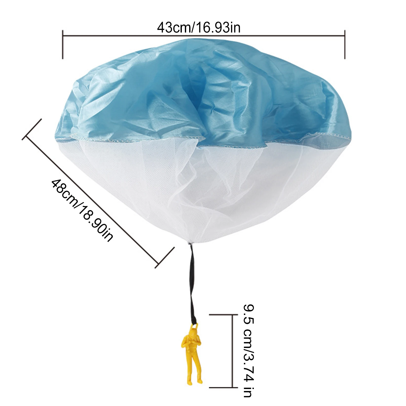 4pcs Kids Hand Throwing Parachute Toy For Children's Educational Parachute With Figure Soldier Outdoor Fun Sports Play Game
4pcs Kids Hand Throwing Parachute Toy For Children's Educational Parachute With Figure Soldier Outdoor Fun Sports Play Game