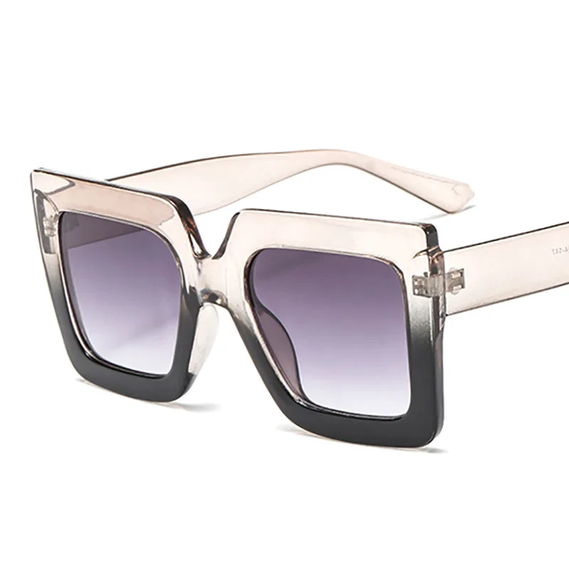 New Style Big Square Frame Sunglasses Gradient Two-tone Trend Sun Glasses Women Metal Hinge Texture Spectacles
New Style Big Square Frame Sunglasses Gradient Two-tone Trend Sun Glasses Women Metal Hinge Texture Spectacles