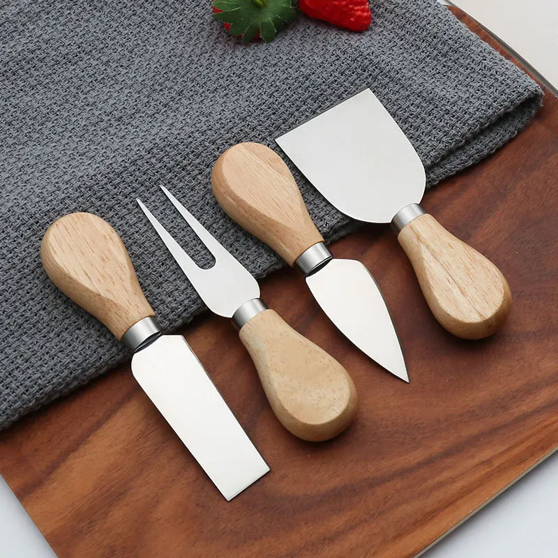 1/2/4Pcs Cheese Knives Set Cheese Cutlery Stainless Steel Cheese Slicer Cutter Wood Handle Pizza Kitchen Tools
1/2/4Pcs Cheese Knives Set Cheese Cutlery Stainless Steel Cheese Slicer Cutter Wood Handle Pizza Kitchen Tools