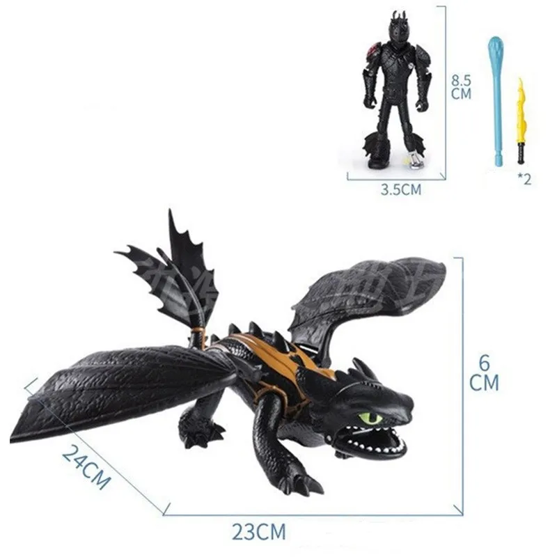 How To Train Your Dragon 3 Night Fury Black/white Toothless Pvc Dragon Model Figure Movie Action Children Toys
How To Train Your Dragon 3 Night Fury Black/white Toothless Pvc Dragon Model Figure Movie Action Children Toys