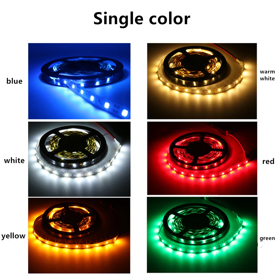 Светодиодная лента 5 м 2835 5050 SMD 60 светодиодов/M Водонепроницаемый гибкая