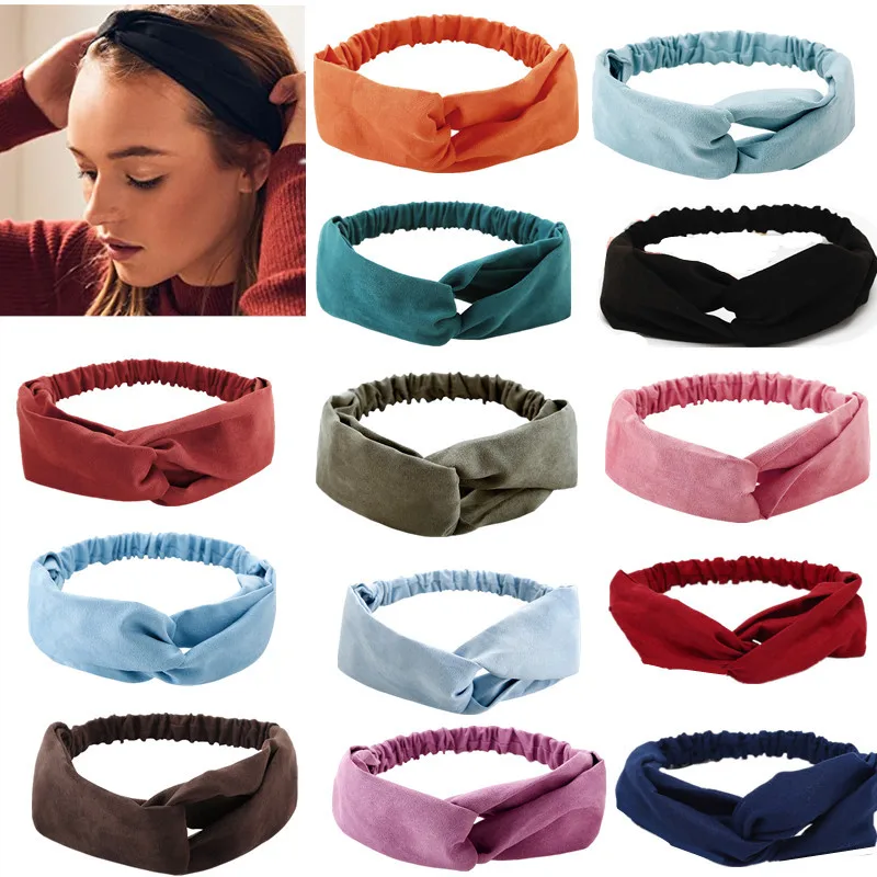 New Fashion Women Hair Bands Solid Suede Headbands Vintage Cross Turban Bandage Bandanas HairBands Hair Accessories
New Fashion Women Hair Bands Solid Suede Headbands Vintage Cross Turban Bandage Bandanas HairBands Hair Accessories