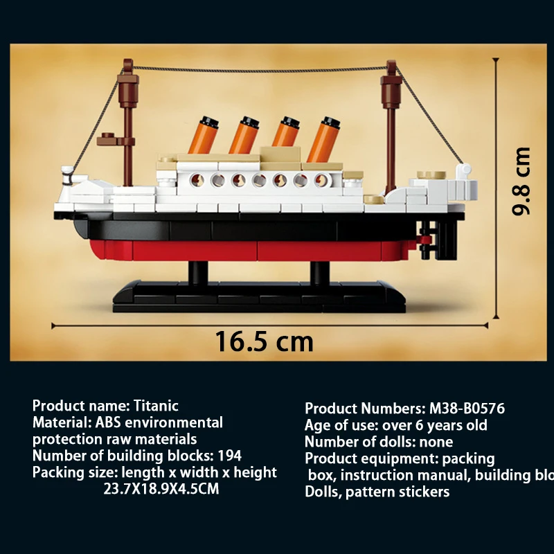 1012PCS 3D Blocks Titanic RMS Cruise Boat Ship City Model building Kits Educational Figures Diy Toys Hobbies For Children Bricks
1012PCS 3D Blocks Titanic RMS Cruise Boat Ship City Model building Kits Educational Figures Diy Toys Hobbies For Children Bricks