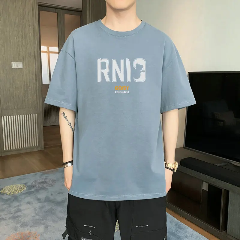 DF375 Summer T-Shirt For Men Korean Style Loose Plus Size Student Youth Trend Fashion Chic Hip Hop Letter Print O-Neck Tops Tees
DF375 Summer T-Shirt For Men Korean Style Loose Plus Size Student Youth Trend Fashion Chic Hip Hop Letter Print O-Neck Tops Tees