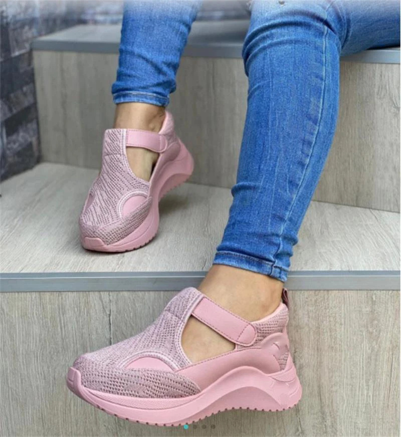 Women Sneakers Outdoor Autumn Fahsion Hollow Platform Female Footwear Hook Loop Solid Color Breathable Women Vulcanized Shoes
Women Sneakers Outdoor Autumn Fahsion Hollow Platform Female Footwear Hook Loop Solid Color Breathable Women Vulcanized Shoes