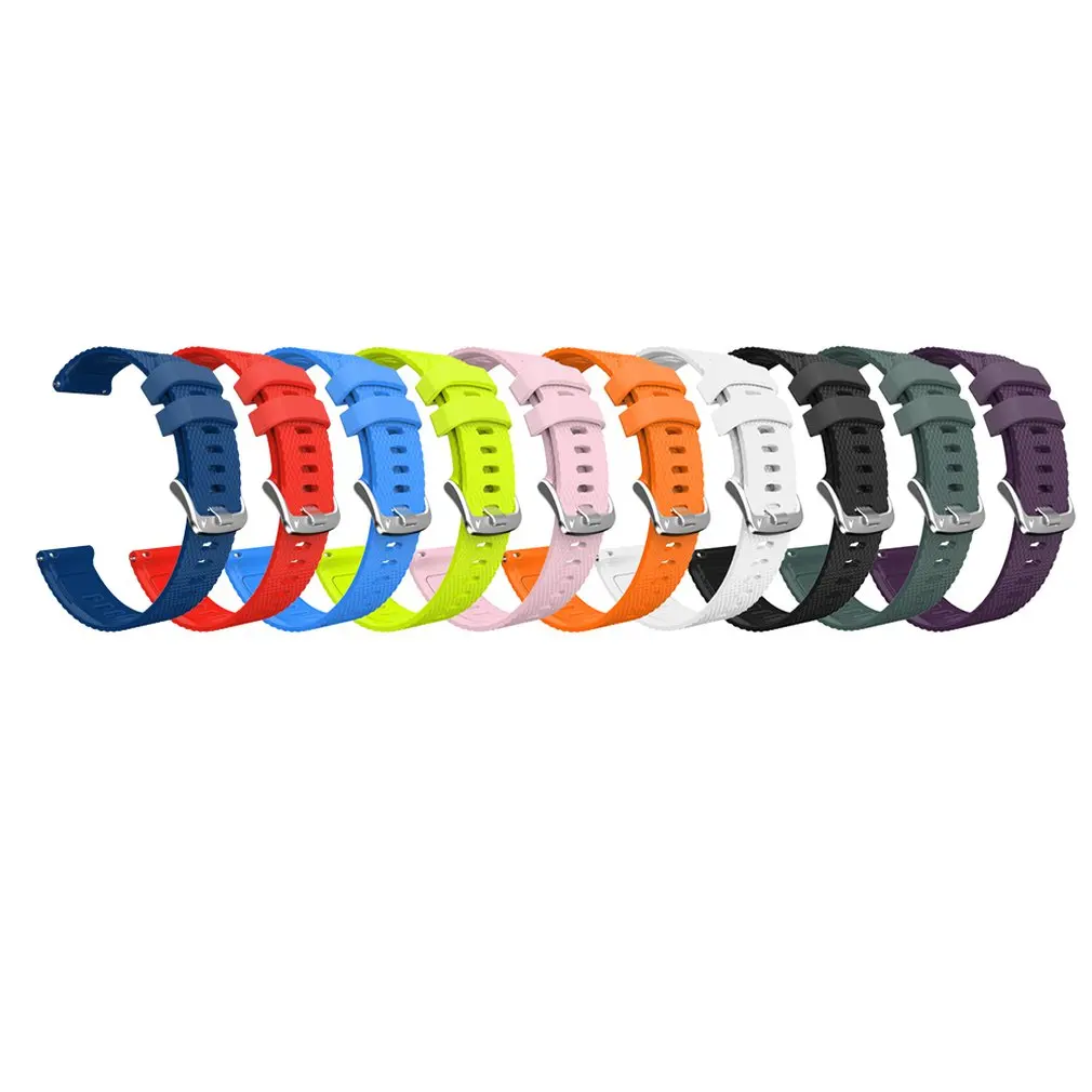 20mm Sport Silicone Watchband Strap For Jiaming Samsung Huawei Ticwatch Universal Replacement Colorful Strap Steel Buckle
20mm Sport Silicone Watchband Strap For Jiaming Samsung Huawei Ticwatch Universal Replacement Colorful Strap Steel Buckle