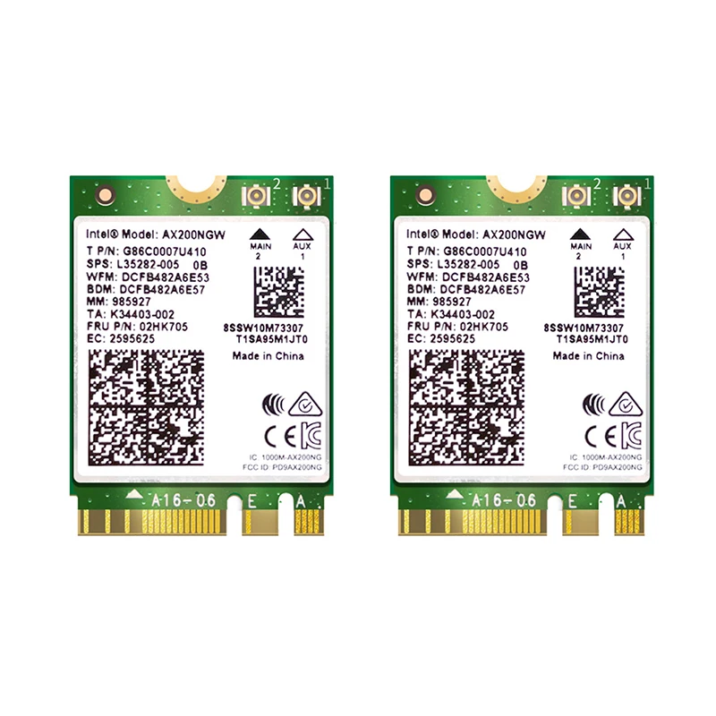 Беспроводной Dual Band сетевой карты для Intel AX200 Wi Fi 6 802.11ax через 2x2 MU MIMO антенны Bluetooth 5 0
