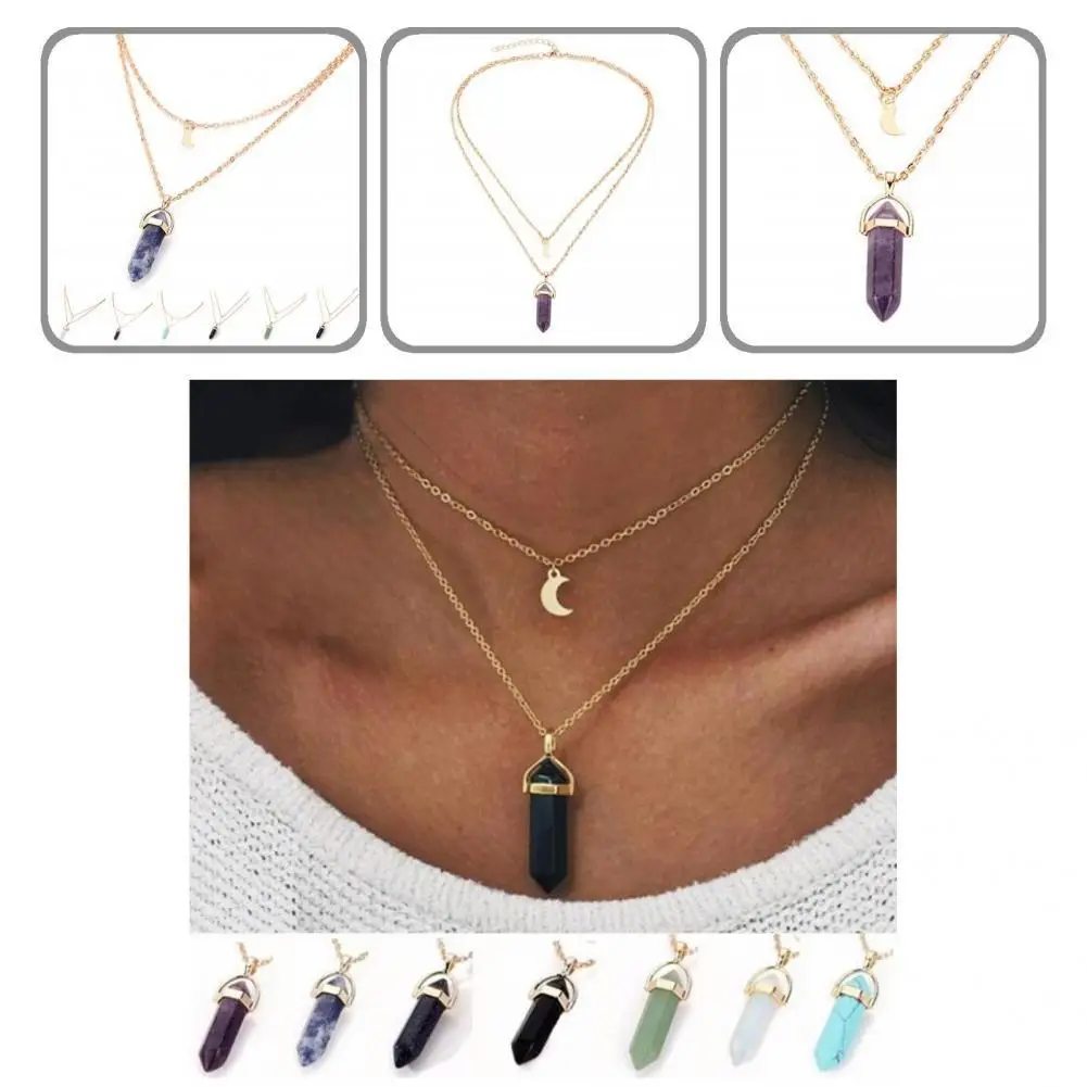 Charming Women Necklace Geometric Gift Women Crescent Moon Stone Jewelry Pendant Necklace Necklace Jewelry Necklace
Charming Women Necklace Geometric Gift Women Crescent Moon Stone Jewelry Pendant Necklace Necklace Jewelry Necklace