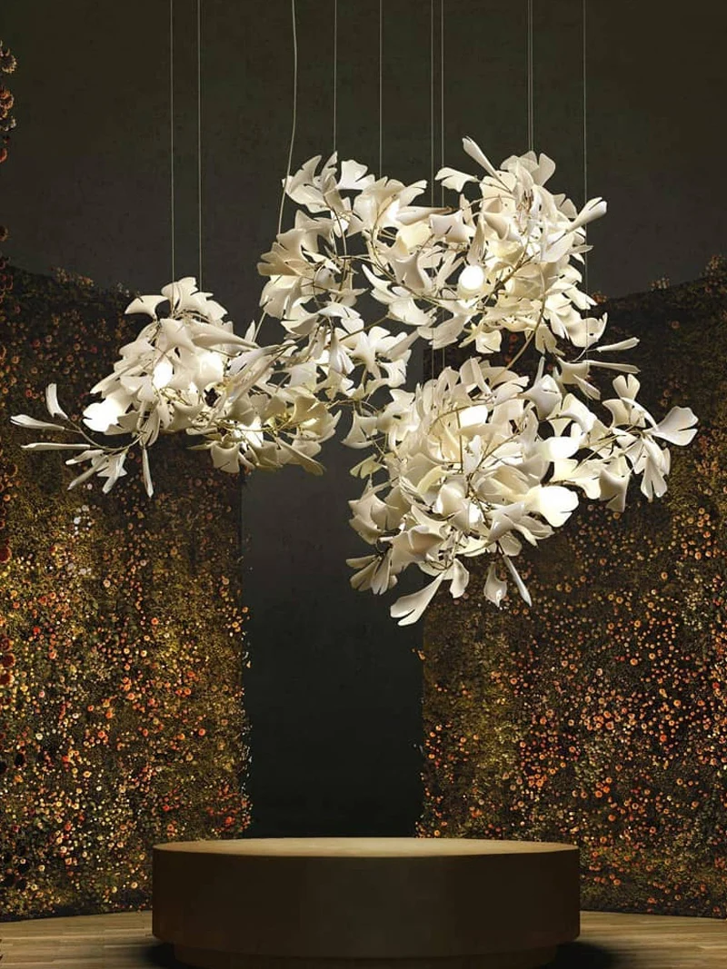 Large Project Customized Chandeliers Light With Porcelain Leaves Home Decor Luxury Golden Chandelier Lighting Suspension lights
Large Project Customized Chandeliers Light With Porcelain Leaves Home Decor Luxury Golden Chandelier Lighting Suspension lights