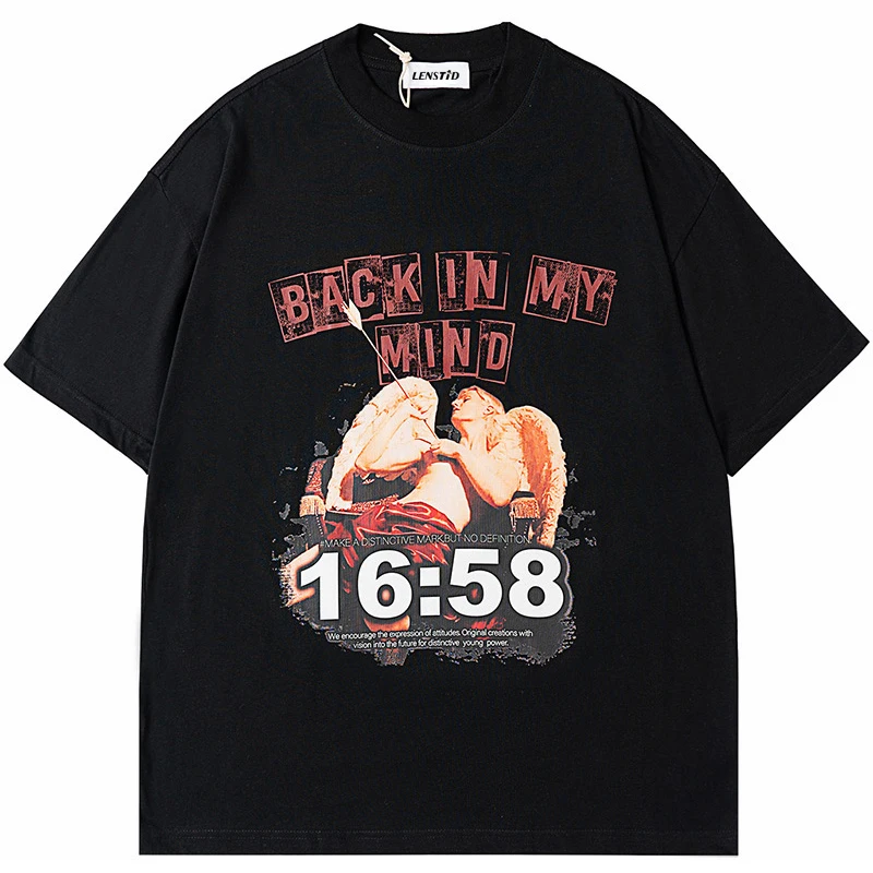 Футболка мужская оверсайз с коротким рукавом, хлопок, принт ангела, стрела, уличная одежда в стиле хип-хоп, Харадзюку, весна-лето 2022
Футболка мужская оверсайз с коротким рукавом, хлопок, принт ангела, стрела, уличная одежда в стиле хип-хоп, Харадзюку, весна-лето 2022