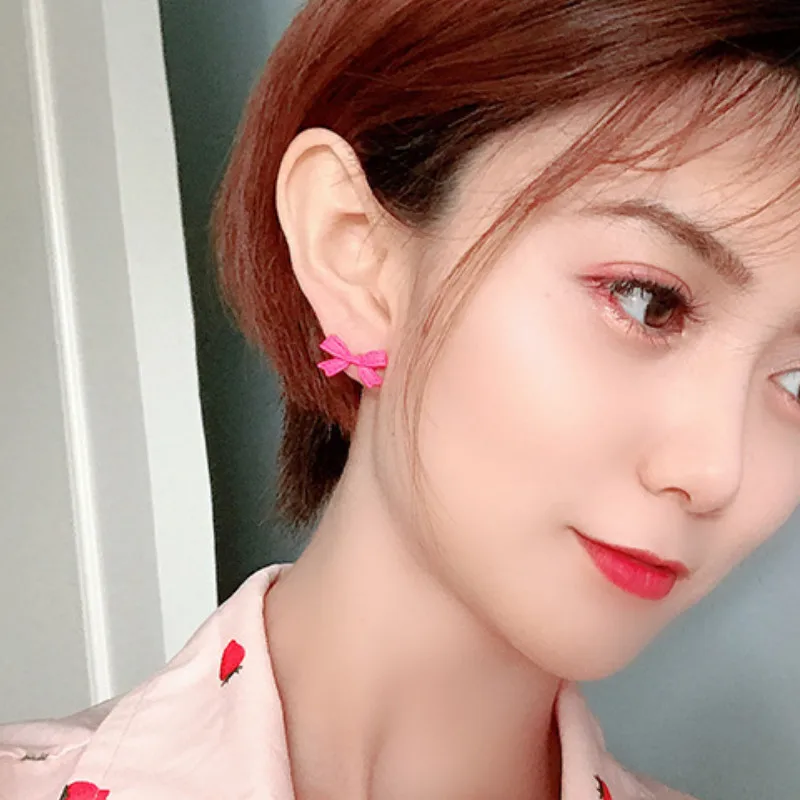 2021 Jewelry Gifts Women New Creative Personality Candy Color Bowknot Stud Earrings
2021 Jewelry Gifts Women New Creative Personality Candy Color Bowknot Stud Earrings