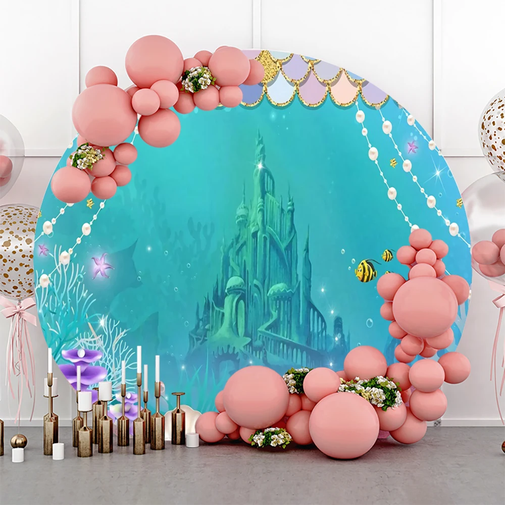 Laeacco Deep Sea Cartoon Castle Colorful Mermaid Scales Customized Baby Poster Portrait Photo Background Photographic Backdrops
Laeacco Deep Sea Cartoon Castle Colorful Mermaid Scales Customized Baby Poster Portrait Photo Background Photographic Backdrops