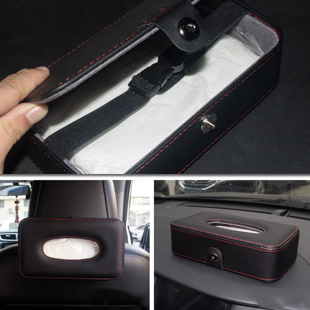 Multifunctional Car Tissue Box Holder Seat Back Headrest Hanging Leather Tissue Case Interior Accessories
Multifunctional Car Tissue Box Holder Seat Back Headrest Hanging Leather Tissue Case Interior Accessories