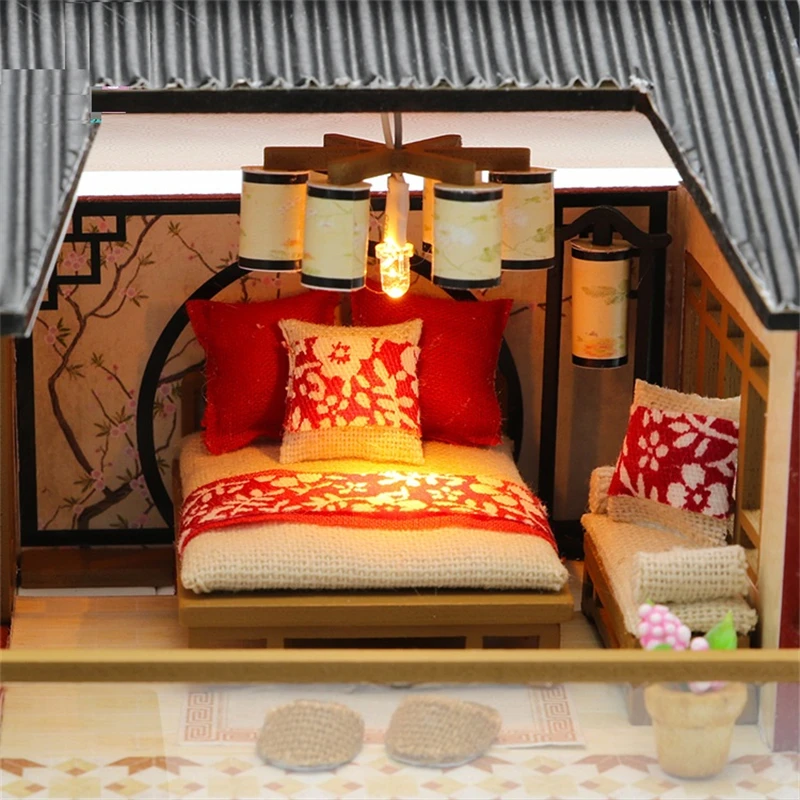 DIY Wooden Dollhouses Chinese Architecture Kit Assembled Miniature With Furniture Bamboo Doll House Toys For Kids Adult Gift
DIY Wooden Dollhouses Chinese Architecture Kit Assembled Miniature With Furniture Bamboo Doll House Toys For Kids Adult Gift
