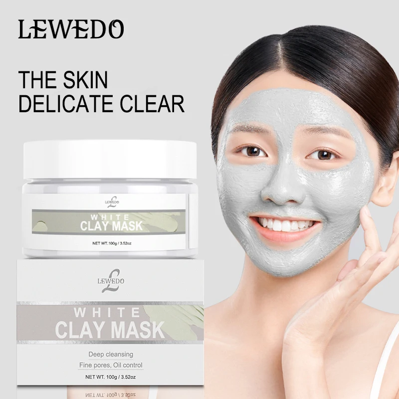 Lewedo 100g White Clay Mask Pore Black Dots Blackhead Deep Cleansing Mask Against Face Acne Exfoliating Facial Beauty Skin Care
Lewedo 100g White Clay Mask Pore Black Dots Blackhead Deep Cleansing Mask Against Face Acne Exfoliating Facial Beauty Skin Care