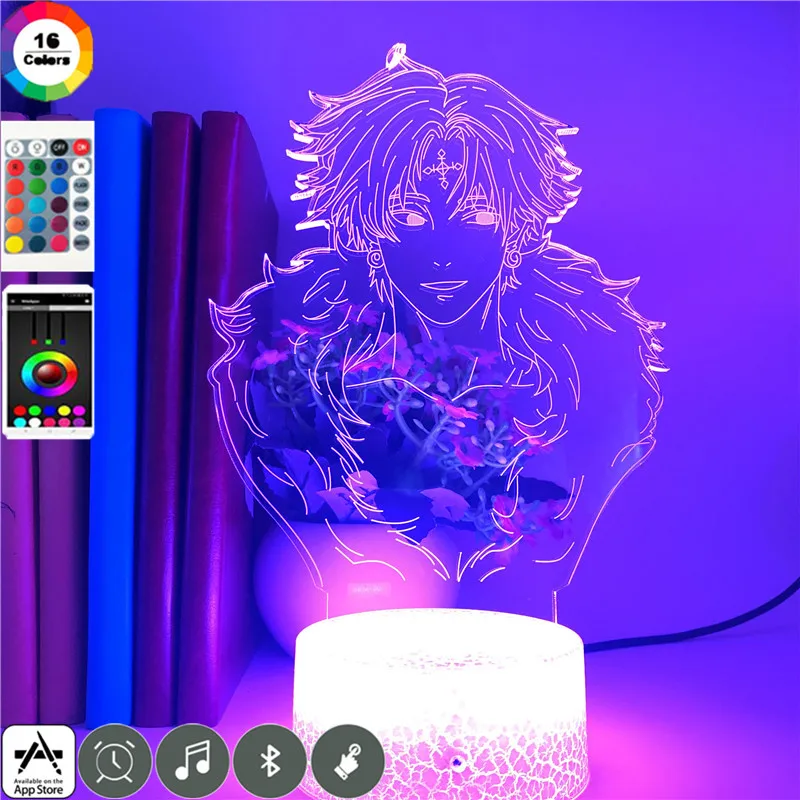 Hunter X Hunter KURORO RUSIRUHERU Character Image Cool 3d Led Night Lamp Family Party Atmosphere Night Light with App Control
Hunter X Hunter KURORO RUSIRUHERU Character Image Cool 3d Led Night Lamp Family Party Atmosphere Night Light with App Control