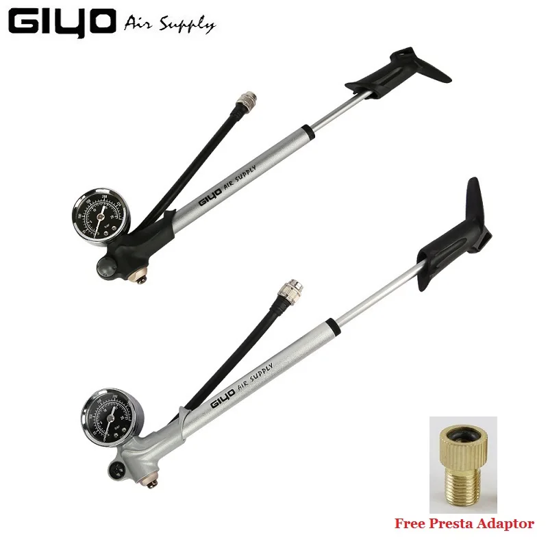 Giyo 300psi МТБ шок вилочный насос к клапану Шредера для велосипела шин мини воздушный