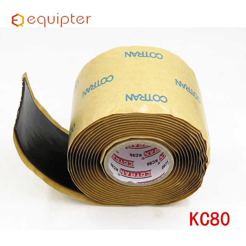 Cotran Waterseal Mastic Tape PVC electrical insulation tape Model KC80 2in x 0.65in x 10ft waterproof flame retardant
Cotran Waterseal Mastic Tape PVC electrical insulation tape Model KC80 2in x 0.65in x 10ft waterproof flame retardant