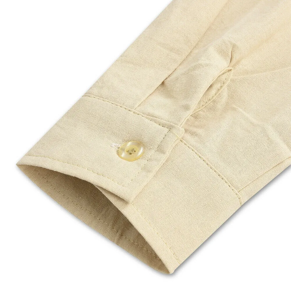 2021 New Men's Casual Blouse Cotton Linen Shirt Long Sleeve Summer Button-Down Shirts Solid Color For Men
2021 New Men's Casual Blouse Cotton Linen Shirt Long Sleeve Summer Button-Down Shirts Solid Color For Men