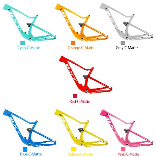 2021 BXT Carbonal bike frame Max BOOST Tire Size 2.35 Clamp 34.9mm BSA 73mm Carbon suspension mountain frame
2021 BXT Carbonal bike frame Max BOOST Tire Size 2.35 Clamp 34.9mm BSA 73mm Carbon suspension mountain frame
