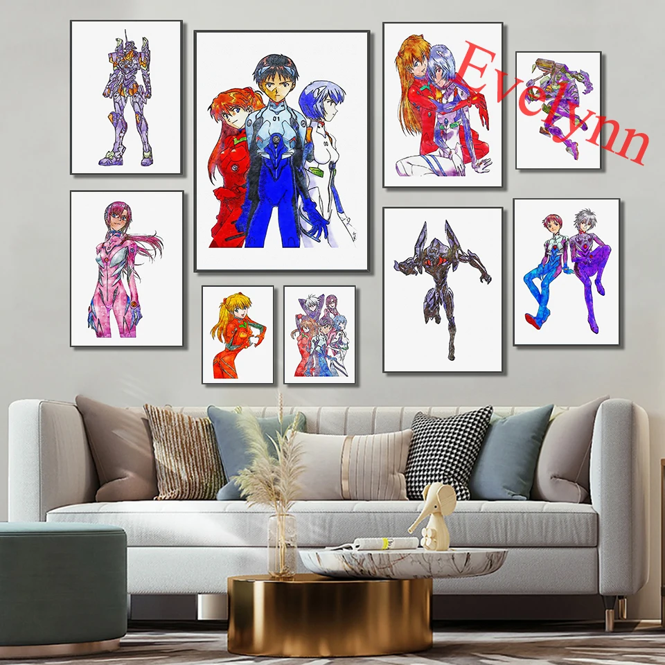 Anime Evangelion Painting Posters And Prints Canvas Watercolor Hd Wall Art Modular Pictures Boy'S Bedroom Living Room Decoration
Anime Evangelion Painting Posters And Prints Canvas Watercolor Hd Wall Art Modular Pictures Boy'S Bedroom Living Room Decoration