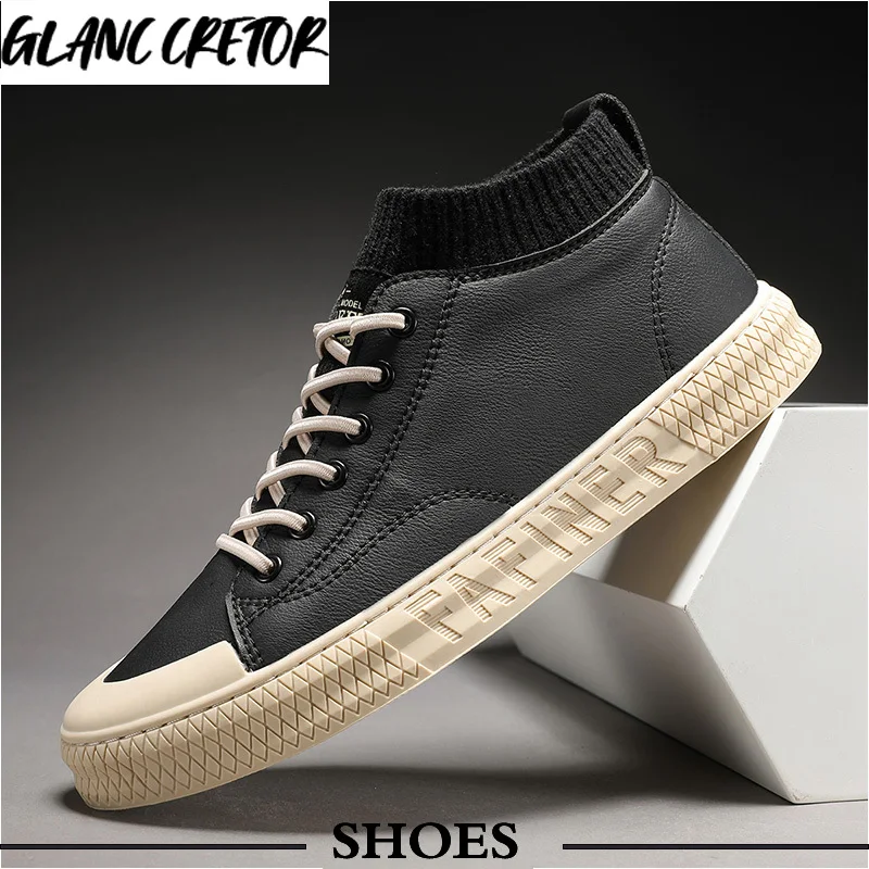 Мужские кожаные повседневные кроссовки, мужская повседневная обувь на толстой подошве для молодых мужчин, теплые кроссовки на осень/зиму, н... 
Мужские кожаные повседневные кроссовки, мужская повседневная обувь на толстой подошве для молодых мужчин, теплые кроссовки на осень/зиму, н...