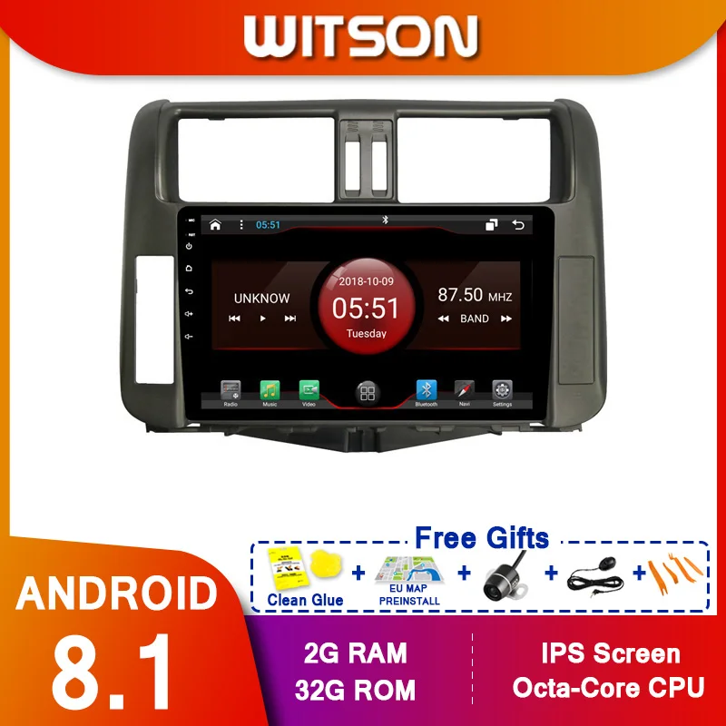 WITSON 9 "FULL HD сенсорный экран Android 10 0 Восьмиядерный Автомобильный GPS