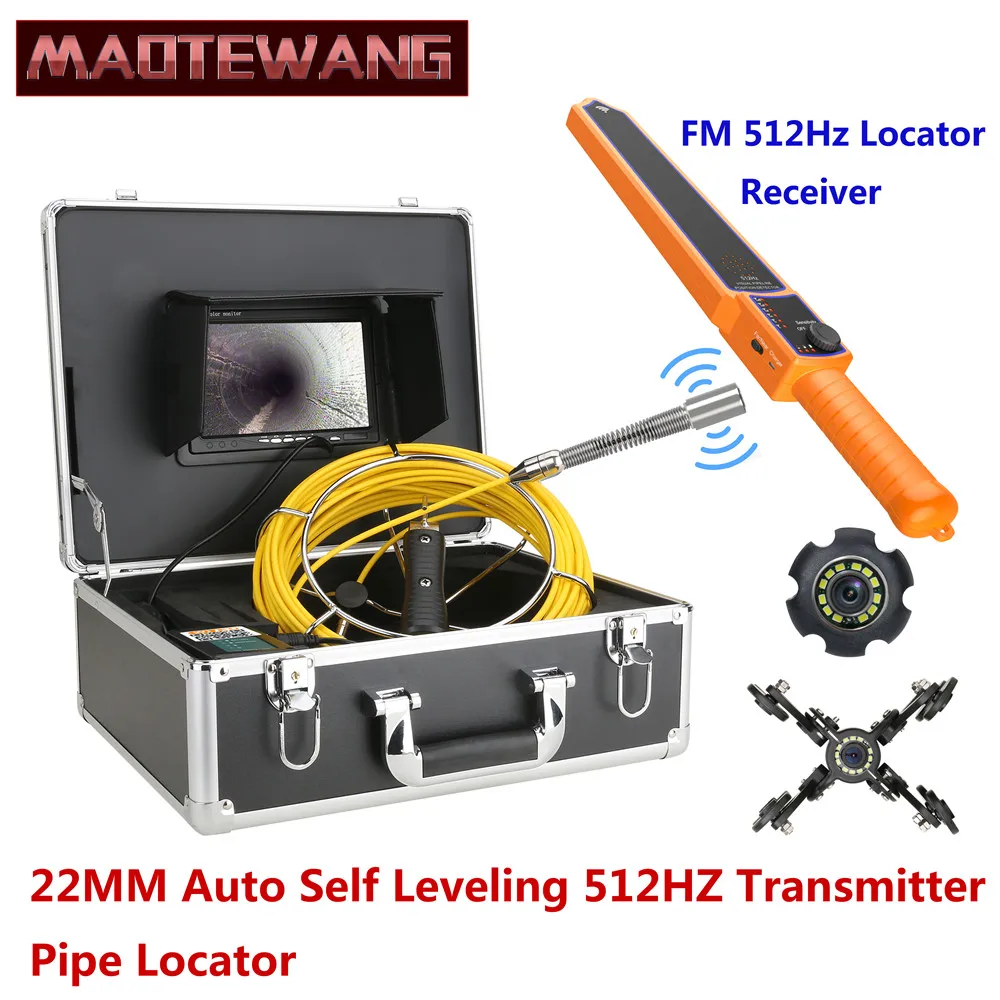 7' Sewer Pipe Inspection Video Camera with Auto Self Leveling 512HZ Pipe Locator 22MM IP68 HD 1000TVL Camera 12PCS LED Lights
7' Sewer Pipe Inspection Video Camera with Auto Self Leveling 512HZ Pipe Locator 22MM IP68 HD 1000TVL Camera 12PCS LED Lights