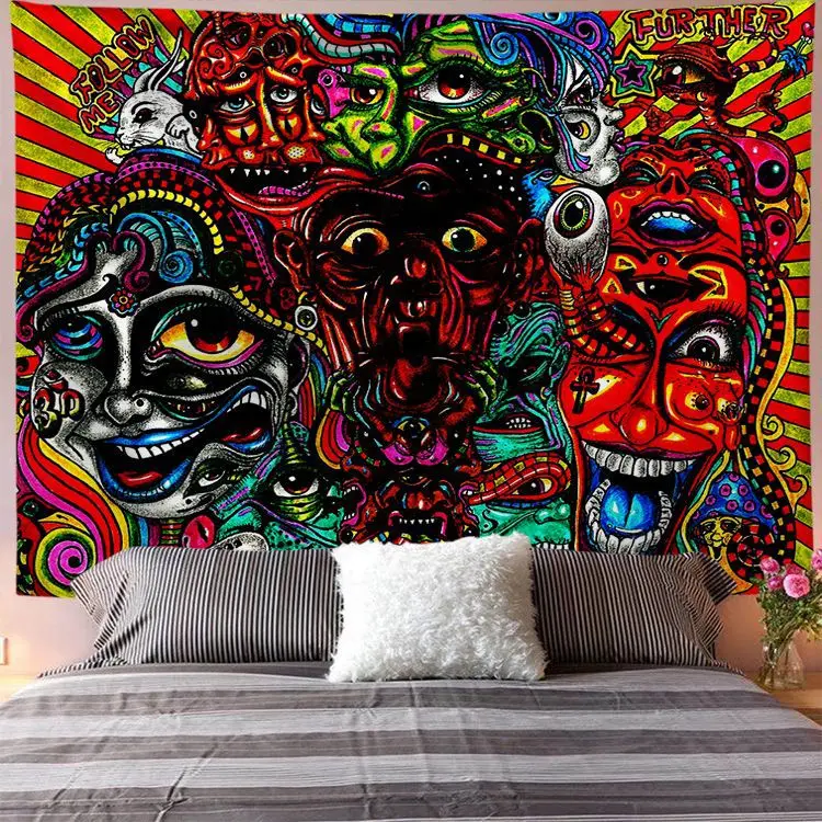 Color Skull Digital Printing Home Wall Hanging Abstract Painting Art Hanging Cloth Home Dormitory Decoration Background Cloth
Color Skull Digital Printing Home Wall Hanging Abstract Painting Art Hanging Cloth Home Dormitory Decoration Background Cloth
