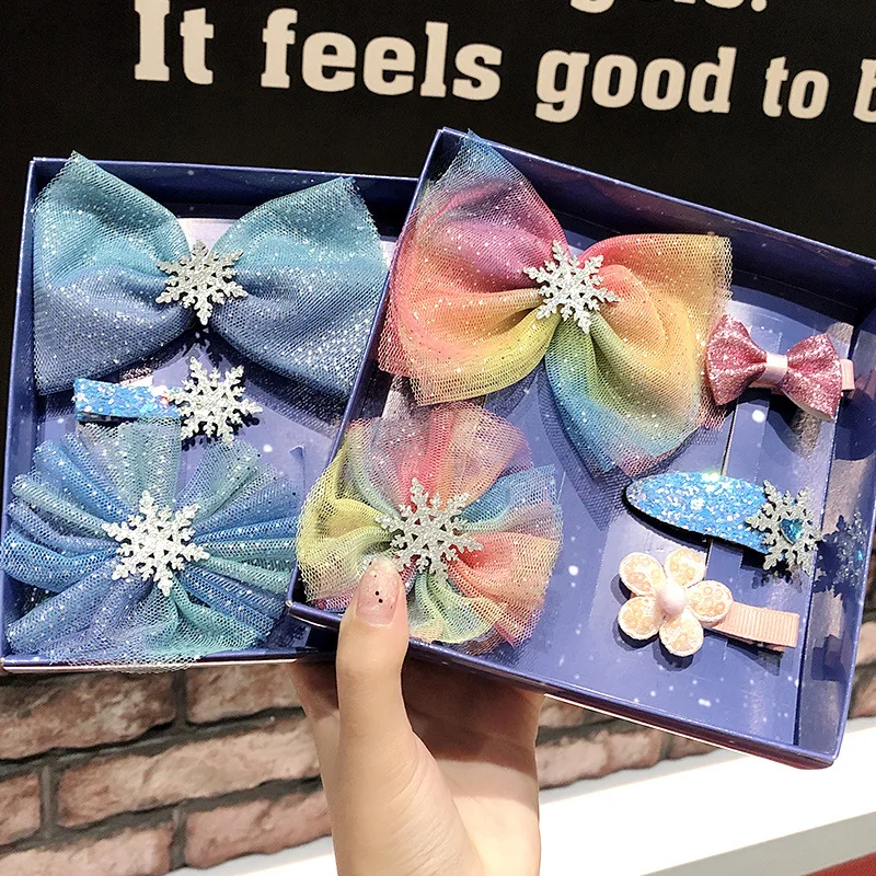 1Set Children Snowflake Princess Hair Accessories Bow Hair Clips Barrettes For Girls Shiny Ice Flower Cartoon Hairpins Wholesale 
1Set Children Snowflake Princess Hair Accessories Bow Hair Clips Barrettes For Girls Shiny Ice Flower Cartoon Hairpins Wholesale