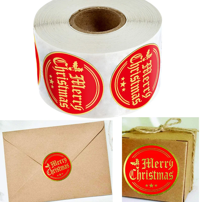 500pcs/roll Merry Christmas Kraft Handmade Sticker Card Box Package Thank You Label Sealing Stickers Halloween Stickers Decor
500pcs/roll Merry Christmas Kraft Handmade Sticker Card Box Package Thank You Label Sealing Stickers Halloween Stickers Decor