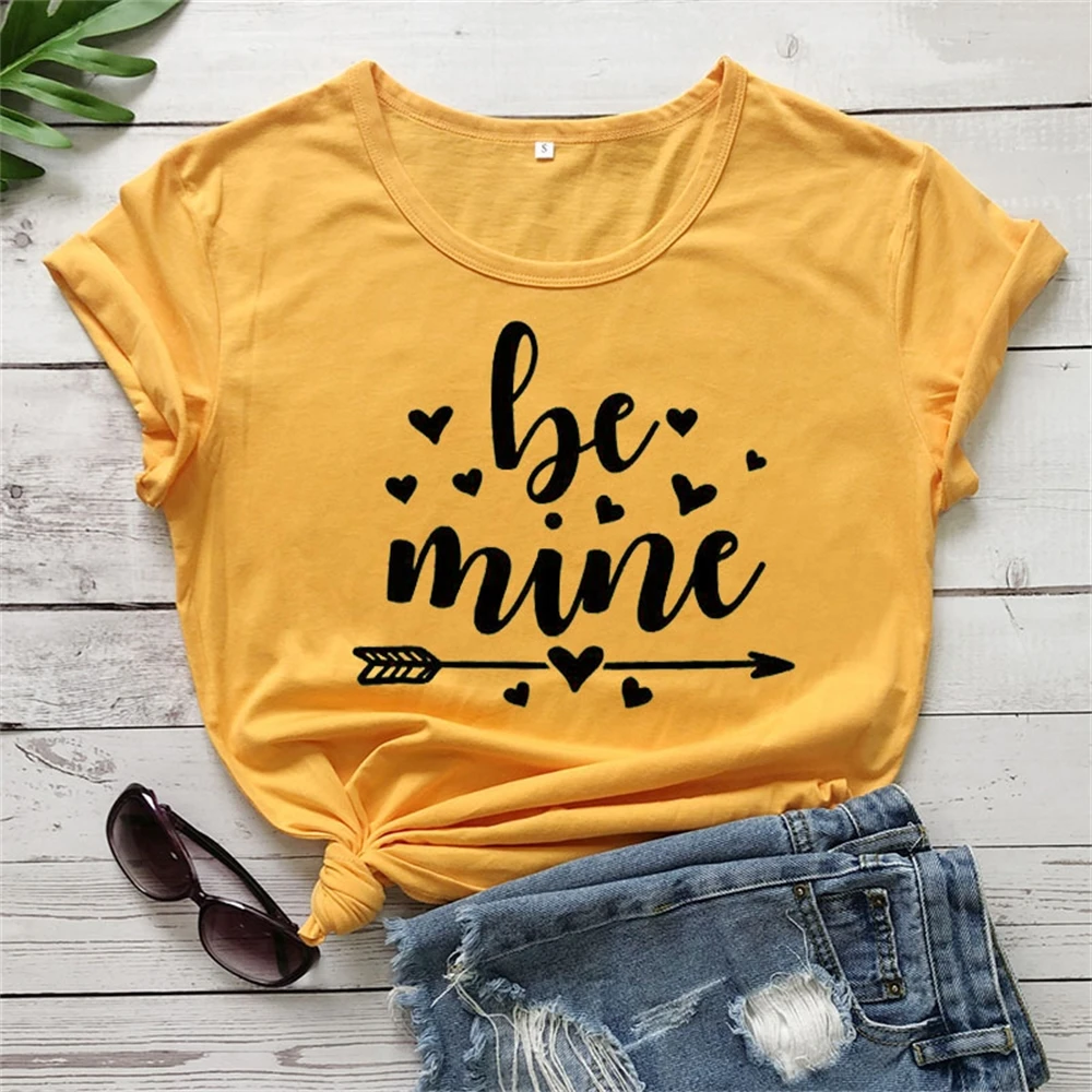 Be Mine New Arrival Printed Funny Casual T-shirt Valentines Day Gift Valentine's Tees Gift For Her TX5723
Be Mine New Arrival Printed Funny Casual T-shirt Valentines Day Gift Valentine's Tees Gift For Her TX5723