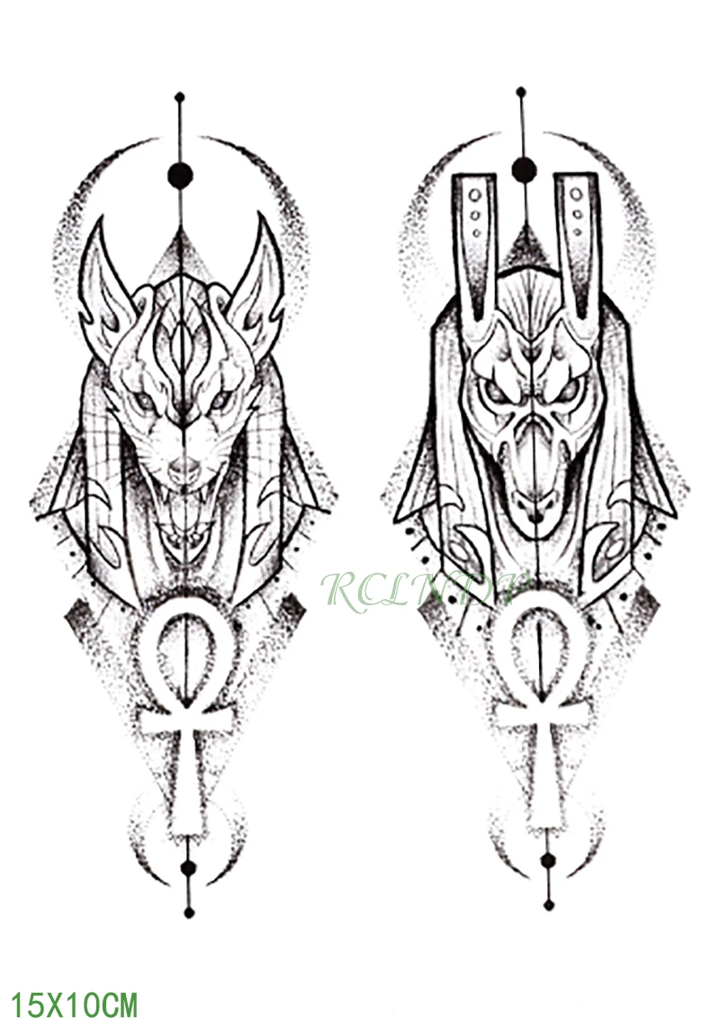 Waterproof Temporary Tattoo Sticker Protector of Ancient Egypt Egyptian Totem Anubis Fake Tatto Flash Tatoo for Men Women Girl
Waterproof Temporary Tattoo Sticker Protector of Ancient Egypt Egyptian Totem Anubis Fake Tatto Flash Tatoo for Men Women Girl