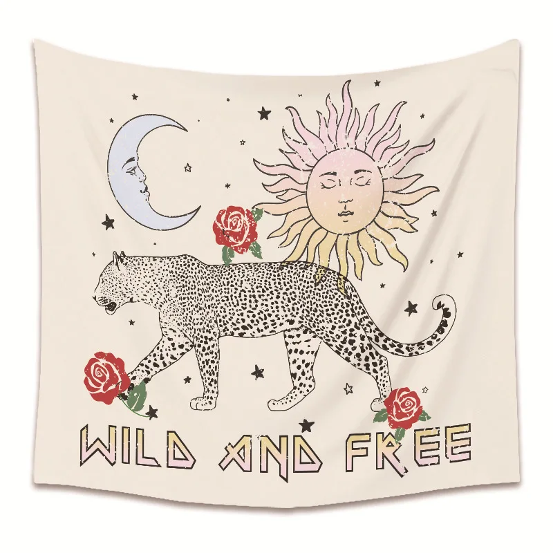 Фон с изображением Луны солнца на стену гобелен леопарда розы ковер для спальни
Фон с изображением Луны солнца на стену гобелен леопарда розы ковер для спальни