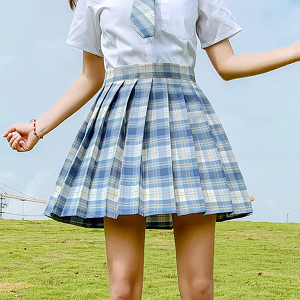 Neue Summer Women Skirts 2021 High Waist Girl's Pleated Skirt Korean Japanese Style Ladies Sweet Plaid Mini Skirts for Women
Neue Summer Women Skirts 2021 High Waist Girl's Pleated Skirt Korean Japanese Style Ladies Sweet Plaid Mini Skirts for Women